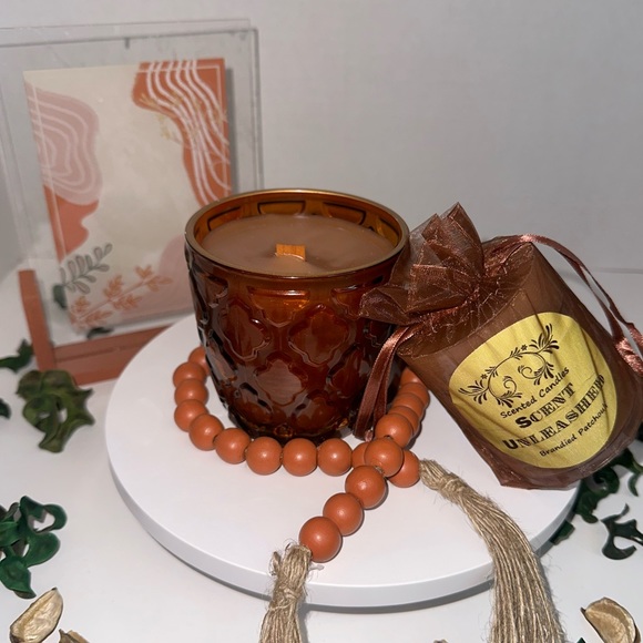 BRANDIED PATCHOULI COMBO, SCENT UNLEASHED LLC LUXURY HAND POURED SCENTED CANDLES - Picture 3 of 5